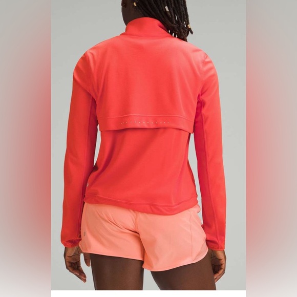 NWOT Lululemon Ventilating UV Protection Running Jacket Solar Orange - Picture 2 of 9
